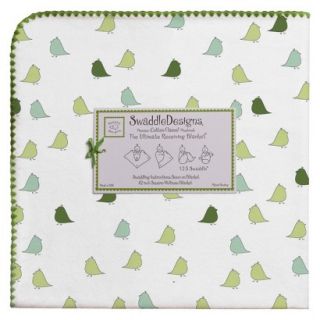 Swaddle Designs Ultimate Receiving Blanket   Pure Green Little Chickies