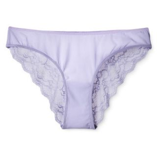 Gilligan & OMalley Womens Lace Back Bikini   Lavender XL