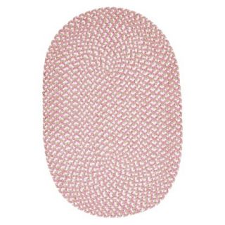 Nayelis Charm Oval Rug   Petal Pink (3x5)