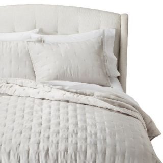 Fieldcrest Lofty Textured Quilt   Shell (King)