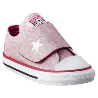 Toddler Girls Converse One Star Glitter Sneaker   Pink 10
