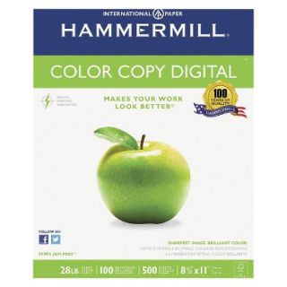 Hammermill Color Copy Digital Paper, 100 Brightness, 28 lb   White (500 Per