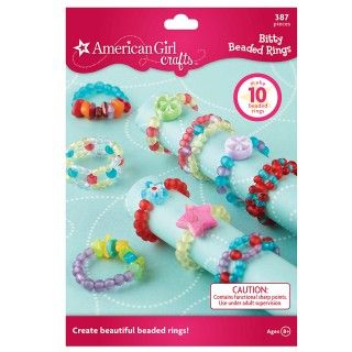 American Girl Crafts   Bitty Beaded Rings Activity