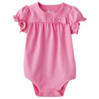 Circo Newborn Infant Girls Short sleeve Solid Bodysuit   Strwbry Pink 24 M
