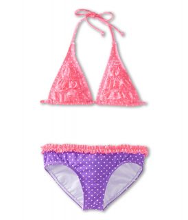 Billabong Kids Dot Triangle Set Girls Swimwear Sets (Pink)