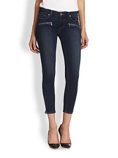 Paige Jane Zip Ankle Cropped Jeans   Nottingham