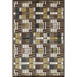 Madison Brown/ Teal Rug (7 X 10 6)