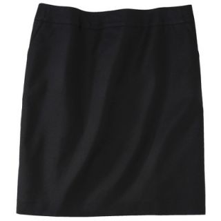 Merona Womens Plus Size Refinded Pencil Skirt   Black 22W