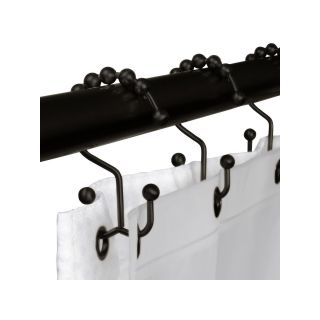 Maytex Double Glide Shower Curtain Hooks, Oil Rubbed Bronze
