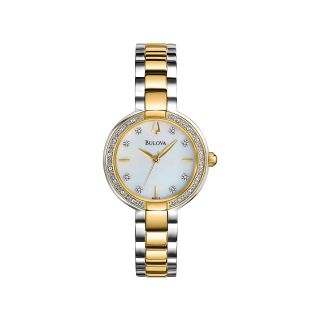Bulova Womens Diamond Accent Bracelet Watch