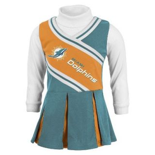 NFL Infant Toddler Cheerleader Set With Bloom 2T Dolphins