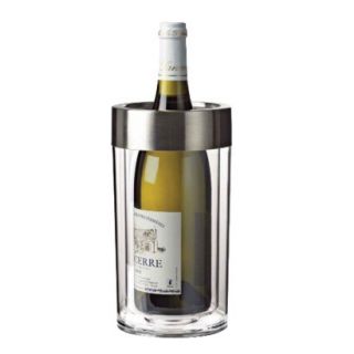 Wine Enthusiast Double Walled Iceless Wine Bottle Chiller