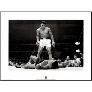 Art   Muhammad Ali vs. Sonny Liston Mounted Print