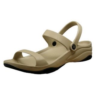 USADawgs Tan / Black Premium Womens 3 Strap Sandal   6