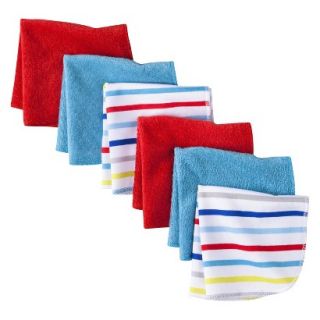 Circo Infant Boys 6 Pack Washcloth Set   Blue/Red