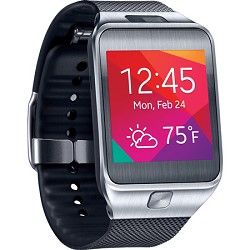 Samsung Gear 2 Dust and Water Resistant Black Watch with Camera and Heart Rate S