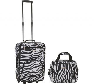 Rockland 2 Piece Luggage Set F102   Zebra Luggage Sets