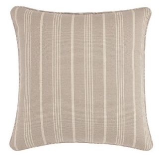 Sure Fit Grainsack Stripe 18x18 Pillow Slipcover   Linen