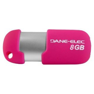 Dane Elec 8GB USB Flash Drive   Pink (DA Z08GCNHP5D C)