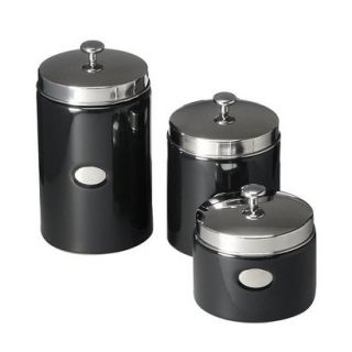 Black Contempo Canisters   Set of 3