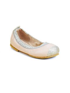 Bloch Toddlers & Little Girls Glitter Trimmed Ballet Flats   Shell Pink