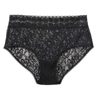 Gilligan & OMalley Womens All Over Lace Brief   Black L