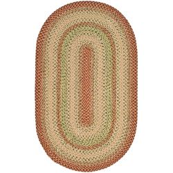 Hand woven Indoor/outdoor Reversible Multicolor Braided Rug (5 X 8 Oval)