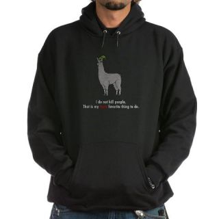  Llamas I do not kill Hoodie (dark)