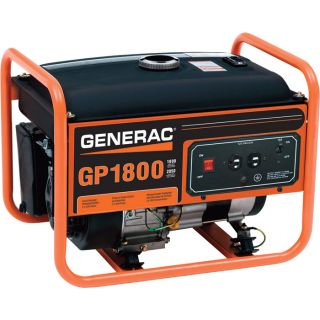 Generac GP1800 Portable Generator   2050 Surge Watts, 1800 Rated Watts, Model