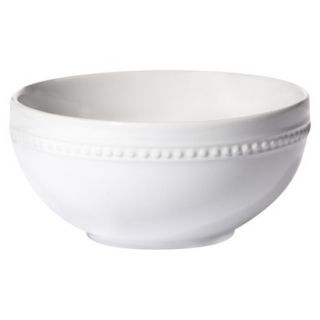Threshold Round Beaded Bowl Set of 4   White