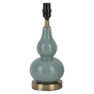 Threshold Double Gourd Lamp Base Small   Ancient Aqua (Includes CFL Bulb)
