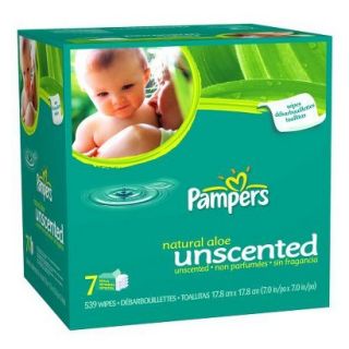 Pampers Natural Clean Baby Wipes Refills   504 Count