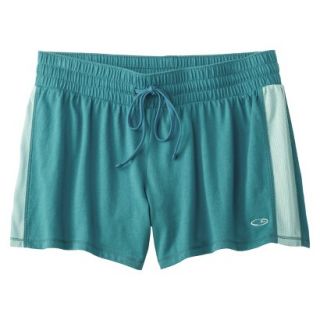 C9 by Champion Womens Jersey Short W/Mesh Inset   Vintage Teal L