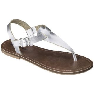 Womens Mossimo Supply Co. Lady Sandals   Silver 9