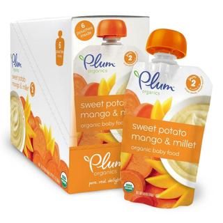 Plum Organics 2nd Blends Sweet Potato, Mango, Millet Pouch (pack Of 6)