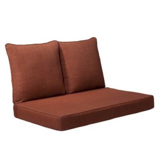 Madaga 3 Piece Loveseat Replacement Cushion Set   Red