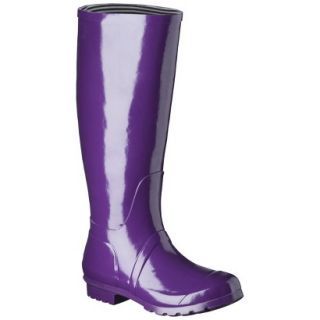 Womens Classic Tall Rain Boot   Purple 8