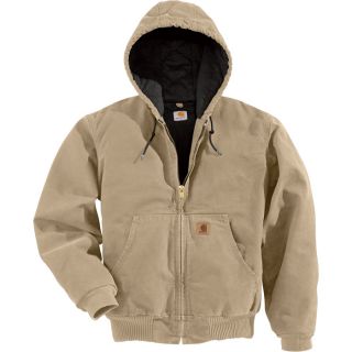 Carhartt Sandstone Active Jacket   Quilted Flannel Lined, Wheat, 3XL, Big Style,