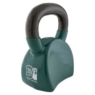 GoFit Contoured Kettlebell with DVD   Green (35Lb)