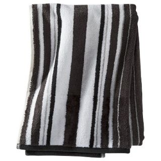Threshold Stripe Bath Towel   White