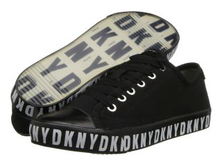 DKNY Barbara Womens Lace up casual Shoes (Black)