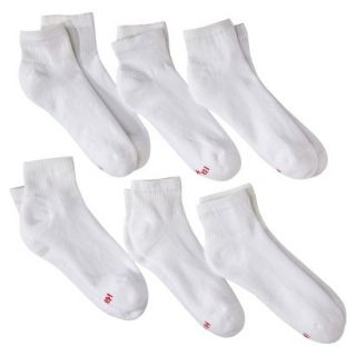 Hanes Premium Mens 6pk ComfortSoft Ankle Socks   White
