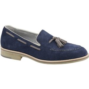 Johnston & Murphy Mens Ellington Tassel Royal Blue Grey Shoes, Size 8.5 M   20 0777