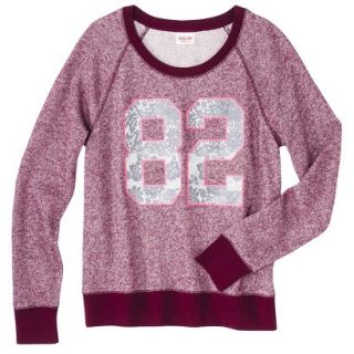 Mossimo Supply Co. Juniors Graphic Sweatshirt   Dark Red XL(15 17)