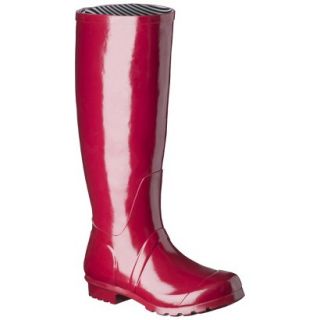Womens Classic Tall Rain Boot   Red 8