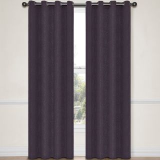 Eclipse Abby Grommet Top Blackout Curtain Panel with Thermalayer, Plum