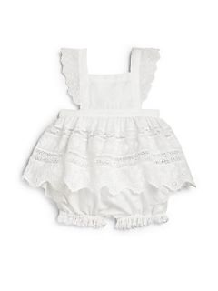 Ralph Lauren Infants Two Piece Sunset Tunic & Shorts Set   White