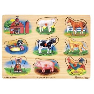 Melissa & Doug Sound Puzzle   Farm Animals