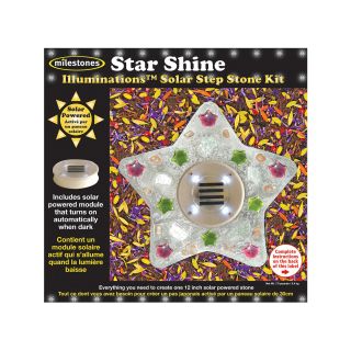 Milestones Illuminations Star Shine Solar Step Stone Kit