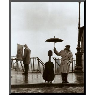 Art   Musician in the Rain Mounted Print